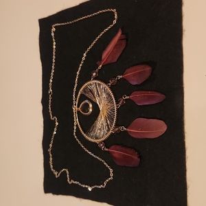 Boho Feather Necklac🙉🙉